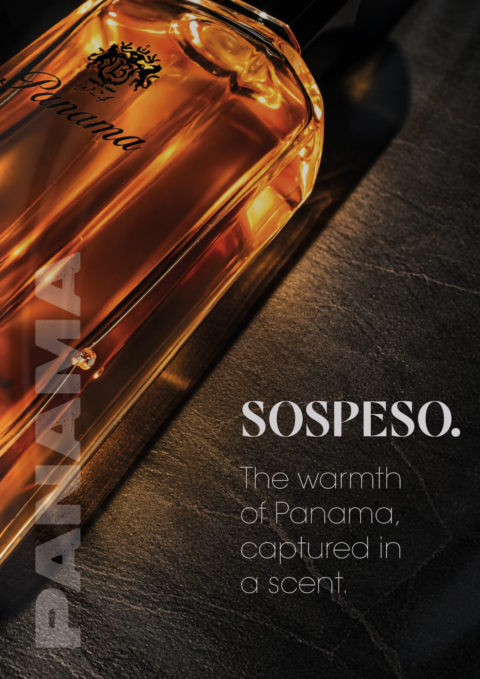 Panama Sospeso perfume poster