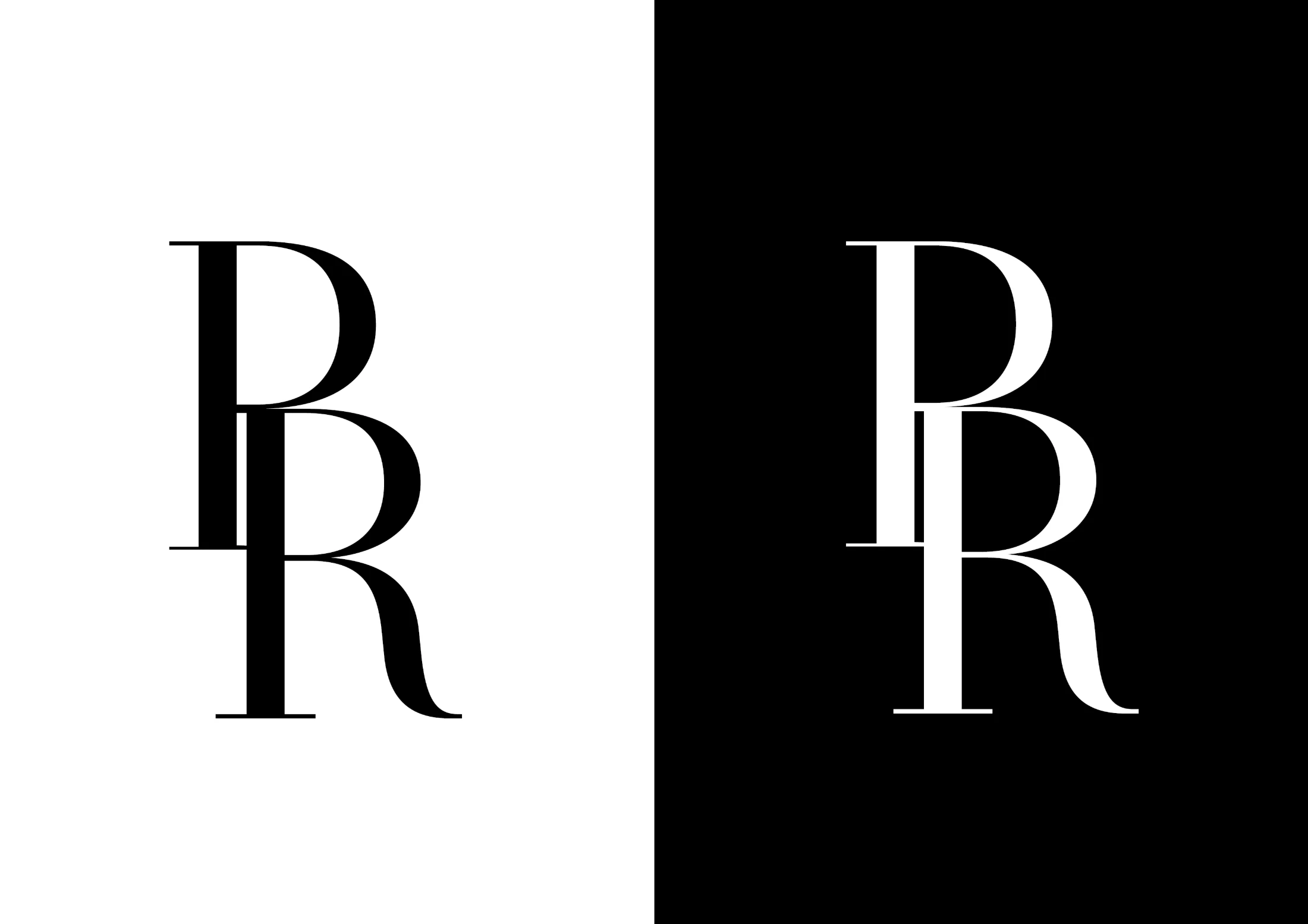 PARAMOR monogram in black and white